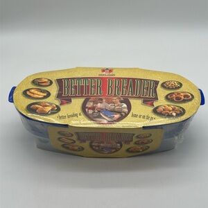 Brand New Cook's Choice Original Better Breader Breading Batter Bowl Clear/Blue